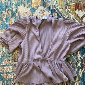 baby bell fit purple blouse